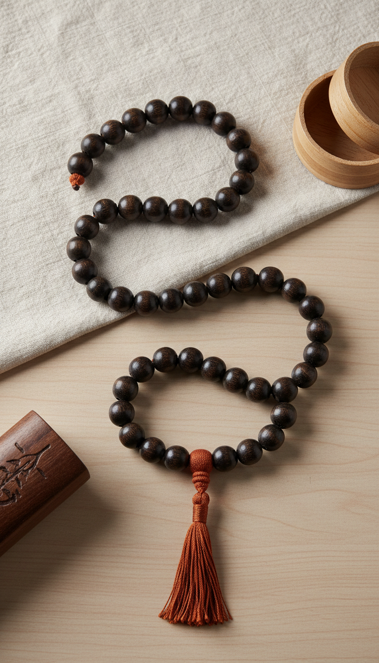 Classic handcrafted karungali mala