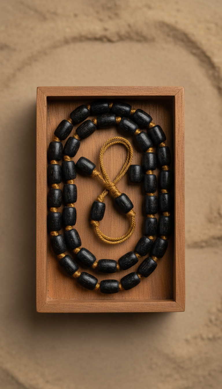 Karungali Mala in Wooden Box