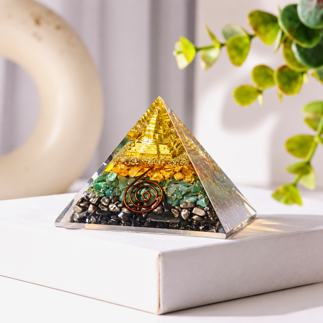 Seven Chakra Crystal Pyramid