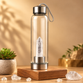 Clear Qartz Crystal Water Bottle