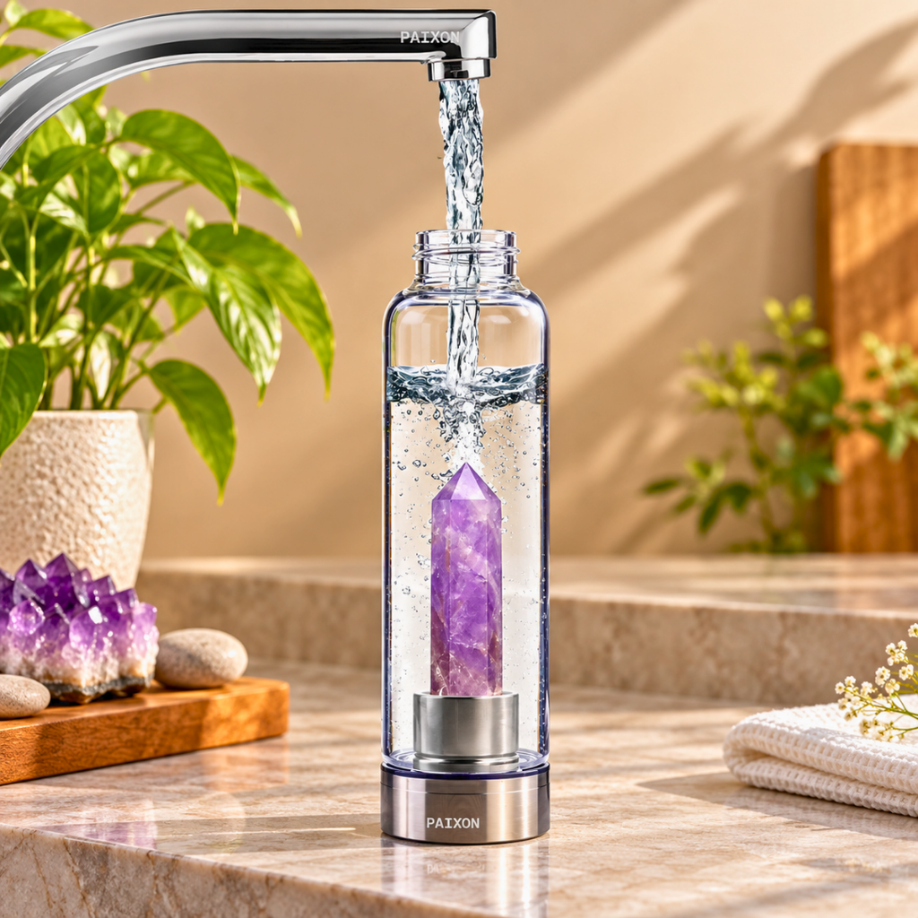 Amethyst Crystal Water Bottle