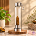 Tiger Eye Crystal Water Bottle