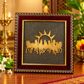 7 Horse Raw Pyrite Frame for Vastu & Prosperity