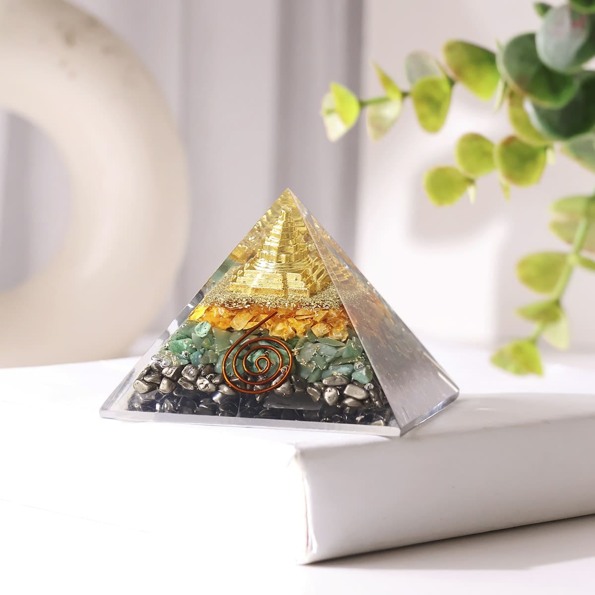 Seven Chakra Crystal Pyramid