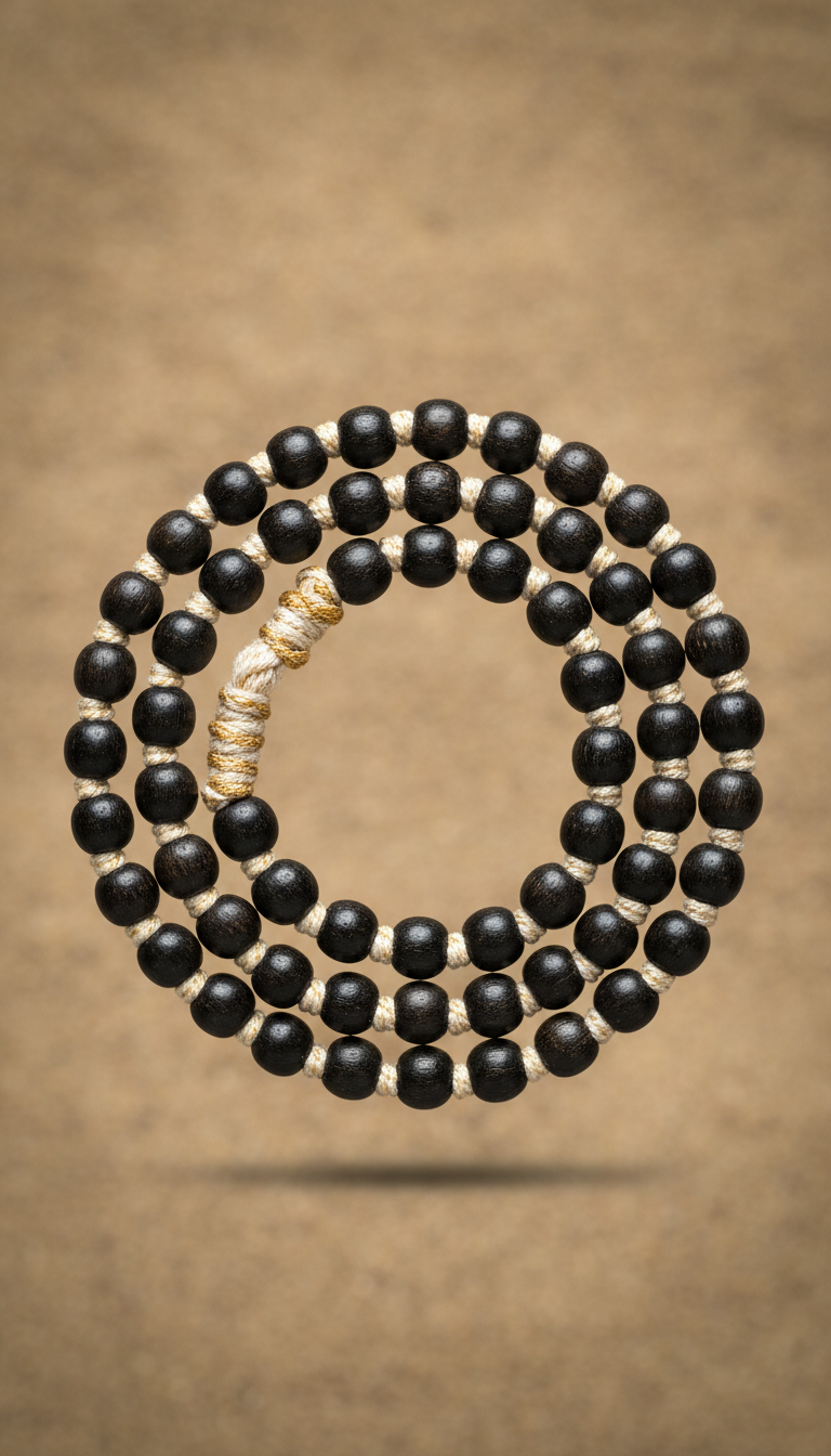 Karungali Ebony Mala with Sacred Thread